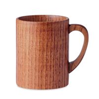 TAZZA IN LEGNO DI QUERCIA CON MANICO